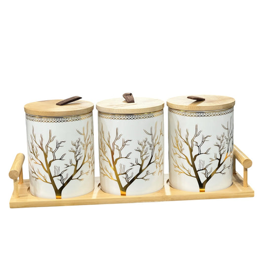 Golden tree spice organizer