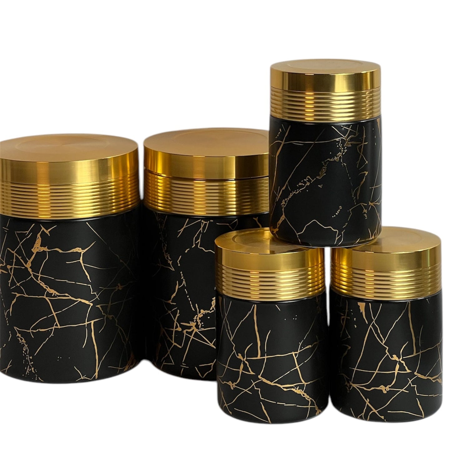 Black and golden spice set