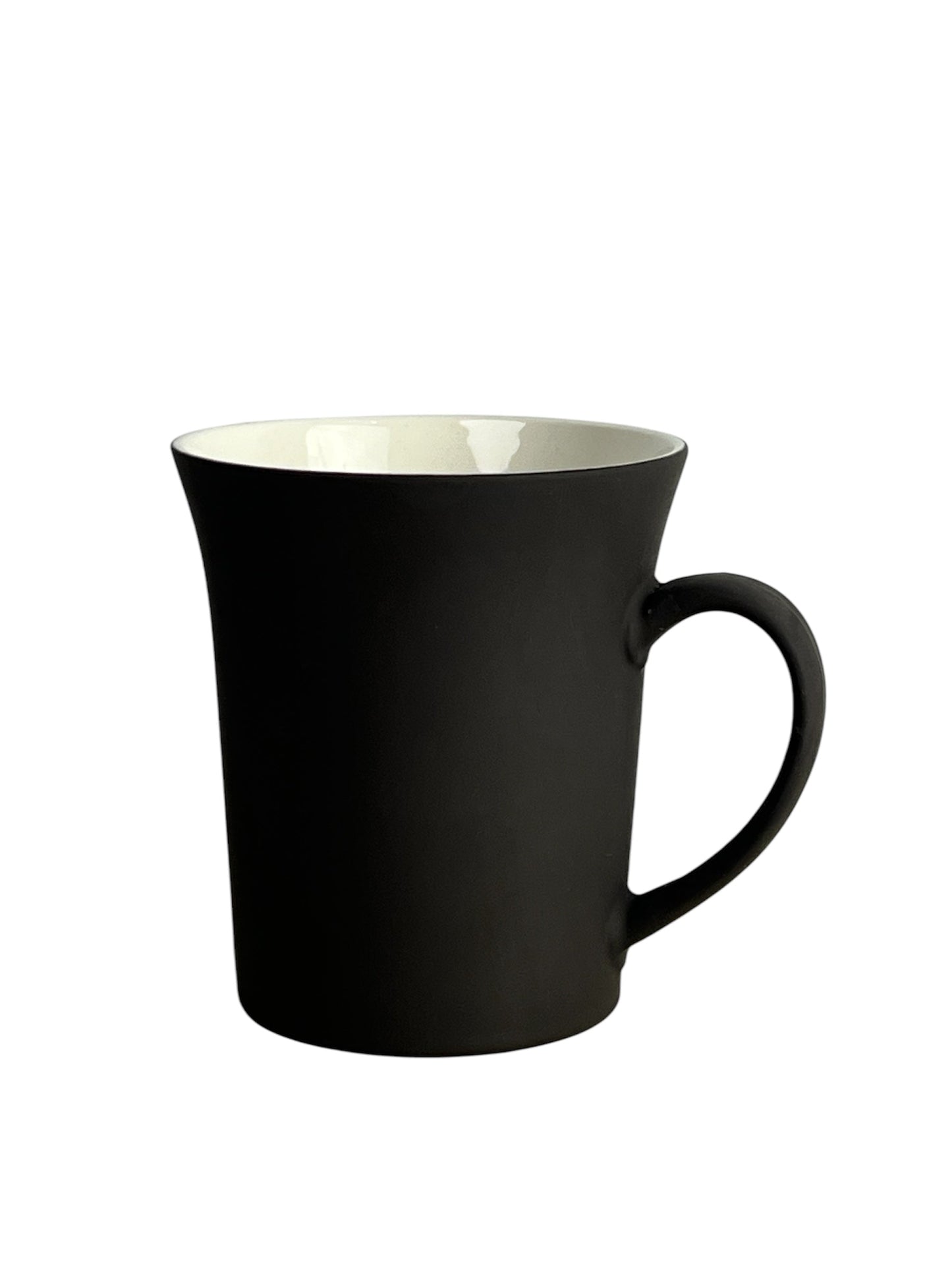 A dark brown mug