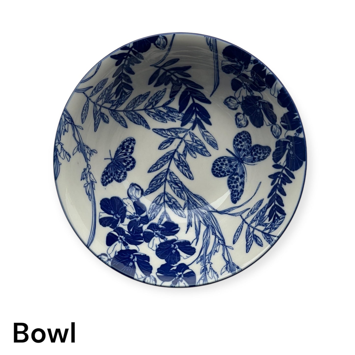 24 piece luxury blue plate set