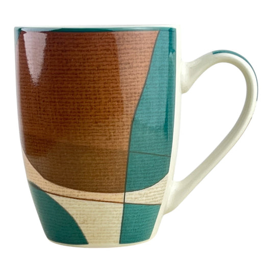 Blue and brown mugs