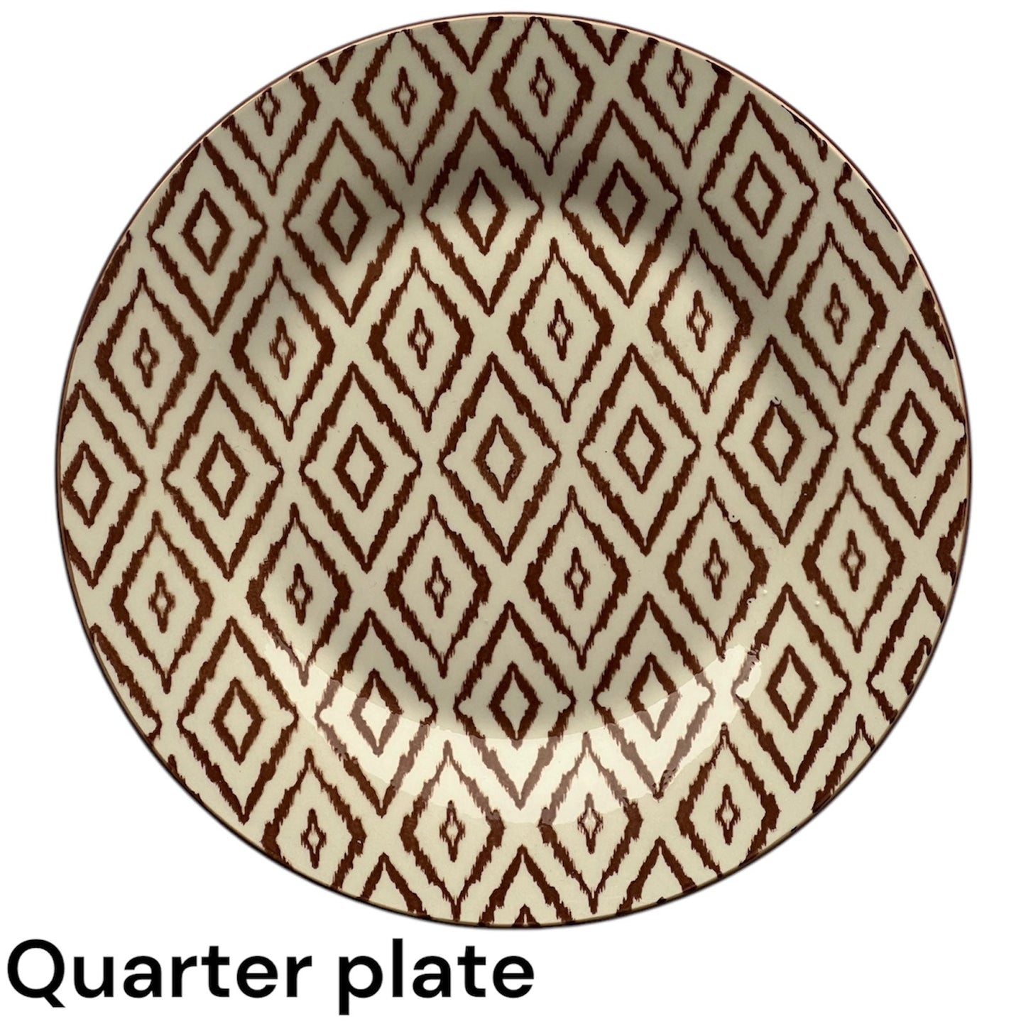 Earth tone 24 piece plate set