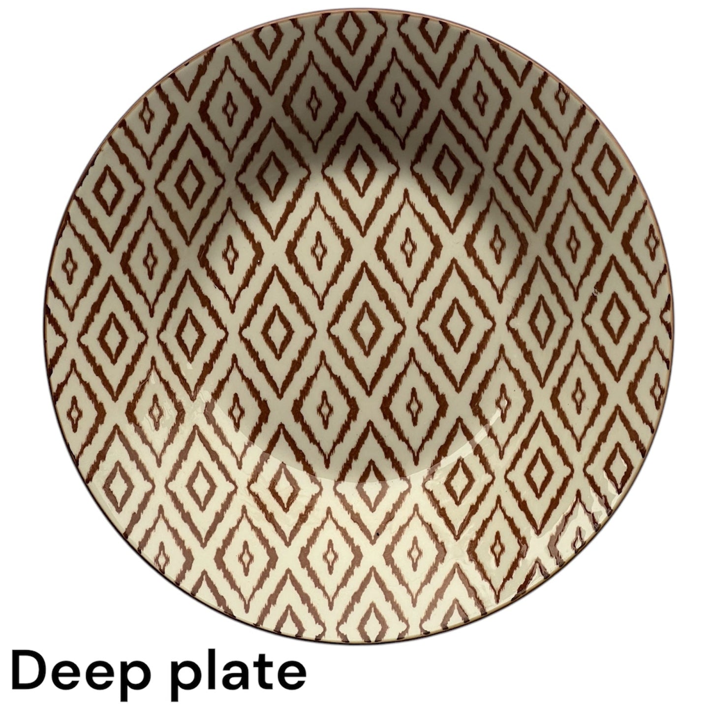 Earth tone 24 piece plate set