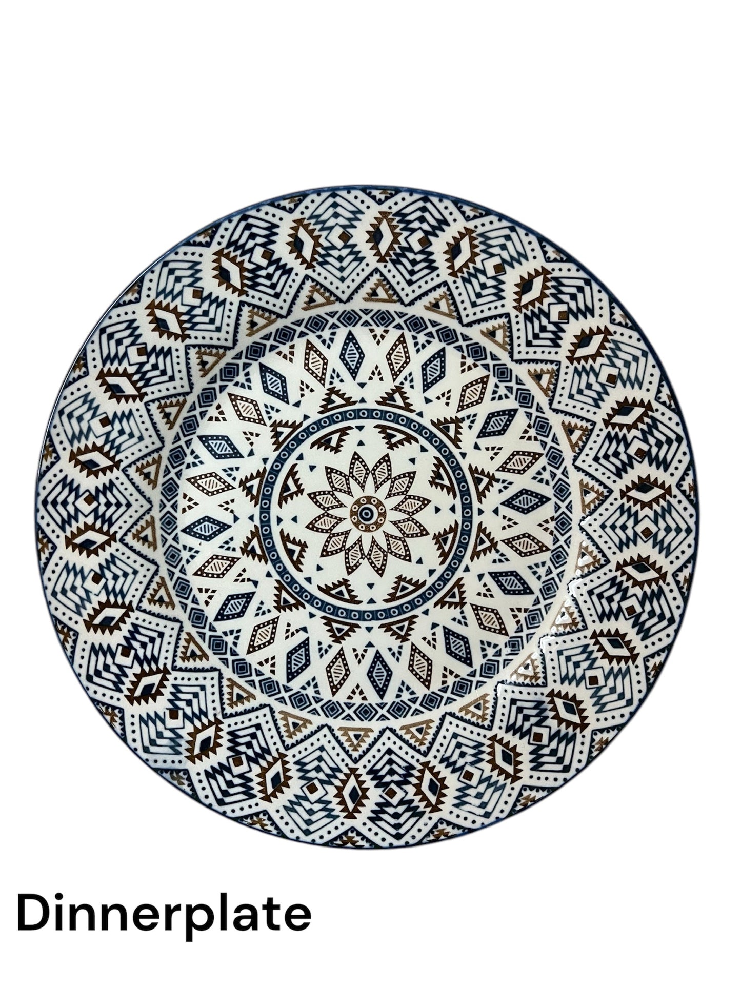 Midnight dune 24 piece plate set